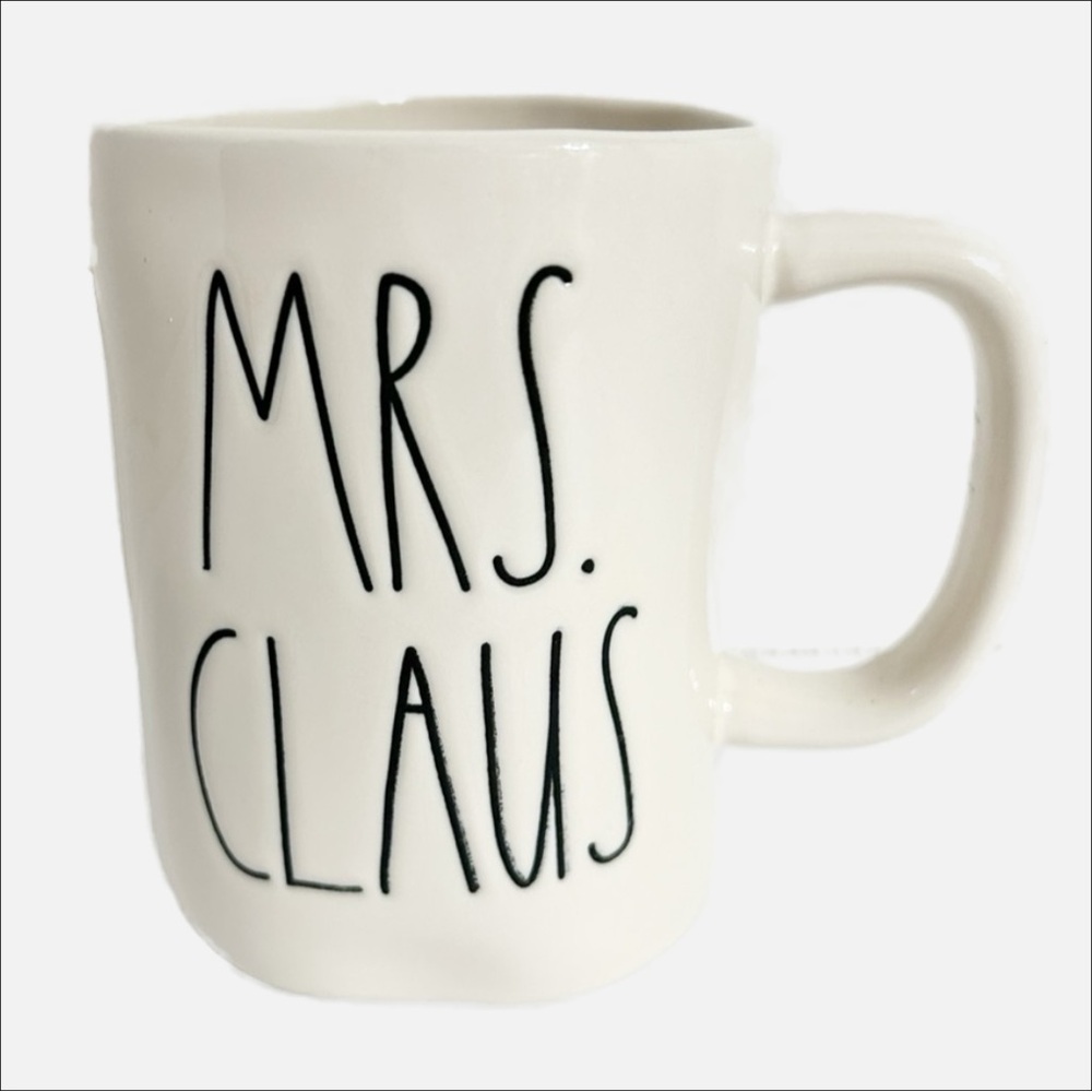 Rae Dunn MRS. CLAUS Mug Artisan Collection by Magenta Ceramic Coffee Mug 18 Oz.